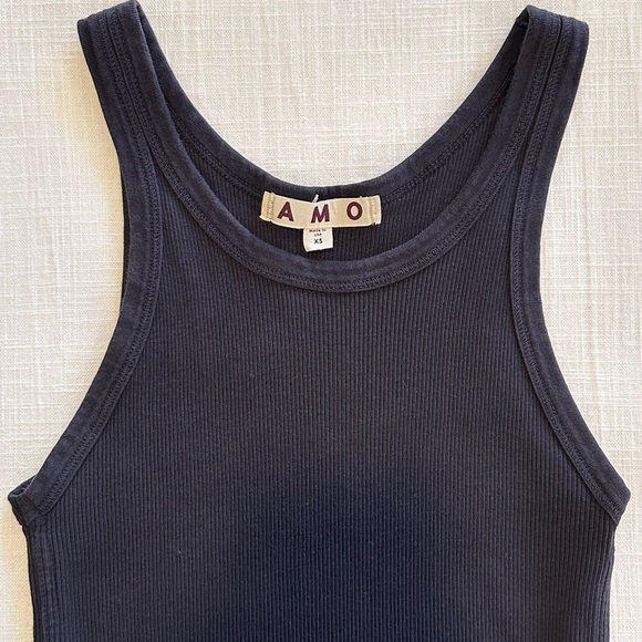 AMO Ribbed Long Tank - Picture 5 of 7